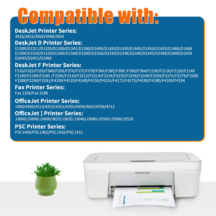 Jhaan Multipack Tintenpatronen kompatibel mit HP 21 22 XL für Inkjet-Drucker, Mehrfarbig - Bild 2