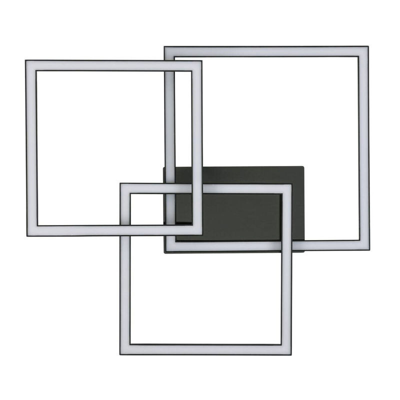 NOLO LED-Deckenleuchte Triple in Schwarz aus Kunststoff, B/H/T: 49,5 x 45 x 8 cm - Bild 4