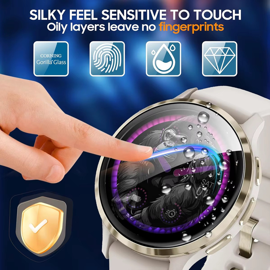 CHIICSMART Displayschutzfolie für Garmin Venu 4, 45 mm, 41 mm, transparent - Bild 2