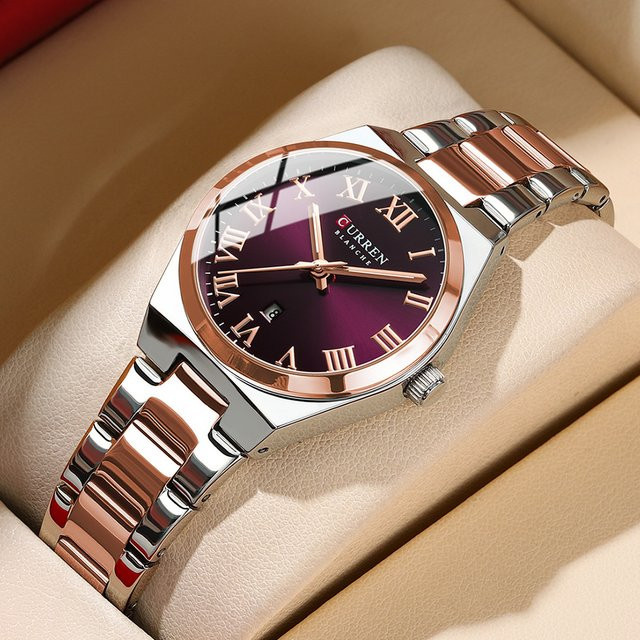 CURREN Armbanduhr Edelstahl, Quarz, Bicolor, Damen - Bild 1