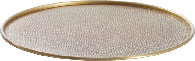 Schale ILAY von Light & Living in Beige und Gold, ovale Keramikschale mit Metallelementen - Bild 1