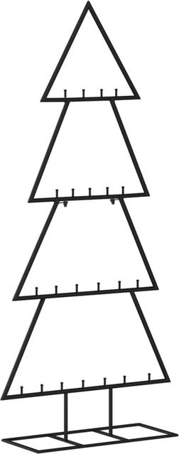 Furnicato Weihnachtsbaum aus Metall in Schwarz, modern und freistehend, Höhe: 125 cm - Bild 1