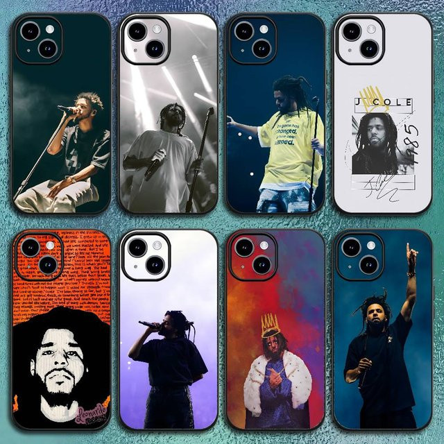 Pop J.Cole World Handyhülle für iPhone 12 bis 16 Pro Max Plus in Schwarz als klassische Softshell-Hülle - Bild 1
