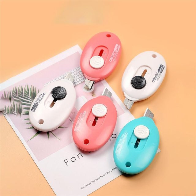 Beautybaby Mini-Allzweckmesser Set aus Kunststoff, 5er Pack kreative Boxschneider in Multicolour für Büro und Schule - Bild 1