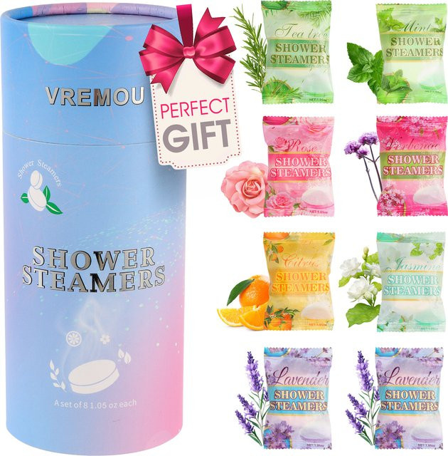Vremou Duschdampfer-Aromatherapie 8er-Pack Duschbomben mit ätherischen Ölen für Frauen - Bild 1
