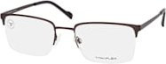 TITANFLEX 820992 Korrektionsbrille, Halbrand, quadratisch, Herren, Titanium, grau, braun - Bild 1