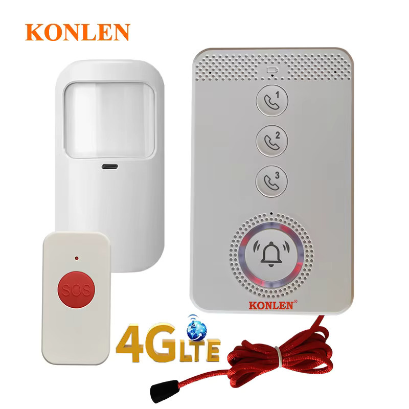 KONLEN 4G LTE SOS Notruf Alarm Paniktaste in Weiß für Senioren und Kinder - Bild 2