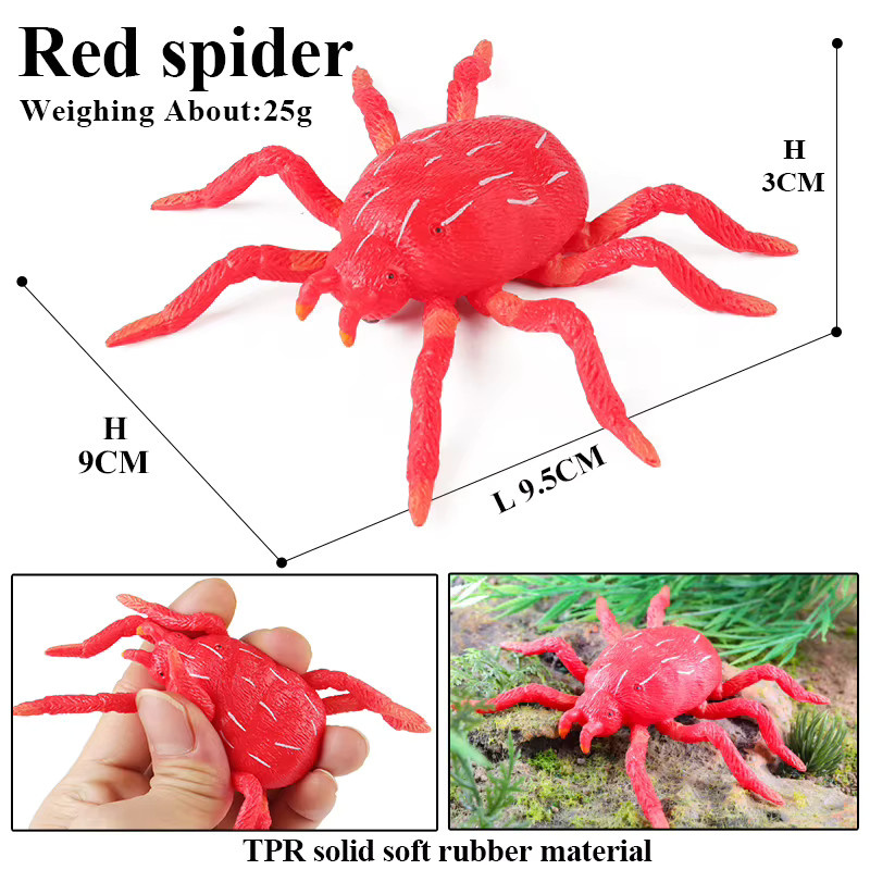 Oenux Wild Insekt Tier Modell Raupe Eidechse Spinne Gekko Chamäleon, Actionfiguren - Bild 3