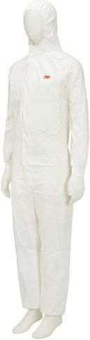 3M 45453XL Schutzanzug 4545 aus Polyethylen in Weiß, Größe: XXXL - Bild 1