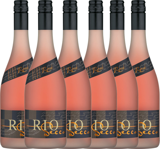 Bottwartaler Rio Secco Deutscher Perlwein Rosé Extra Dry 6 x 0,75 l - Bild 1