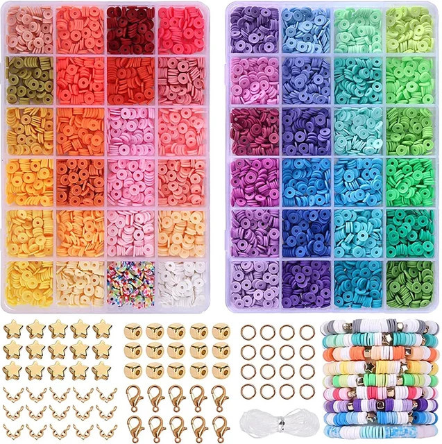 SMI Fine Tonperlen-Set, 4800 Stück, 48 Farben, Bunt / Mehrfarbig - Bild 1