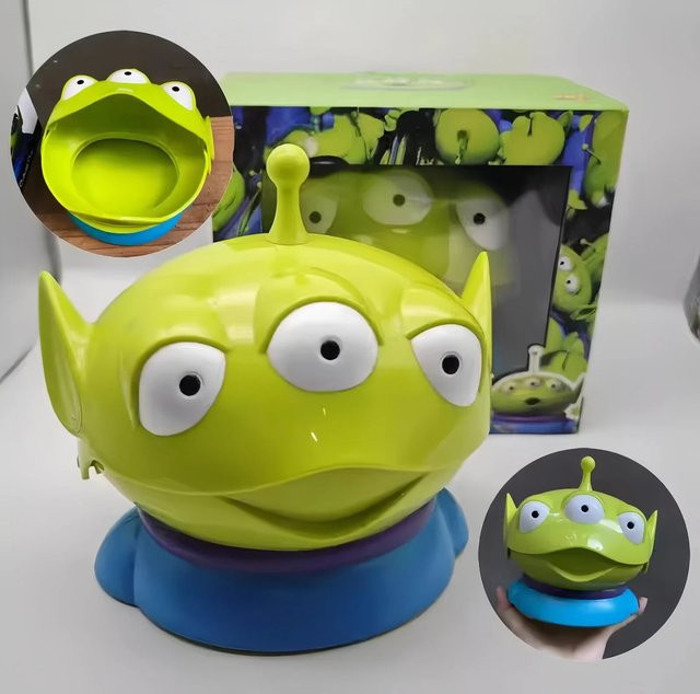 HEROCROSS Alien Aufbewahrungsbox Organizer in Grün für Desktop-Dekoration und Spielzeug-Sammlungen - Bild 1