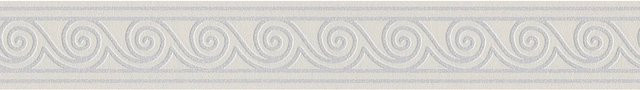 A.S. Creation selbstklebende Bordüre mit modernem Wellenmuster in Grau, B/H: 8 x 500 cm - Bild 1