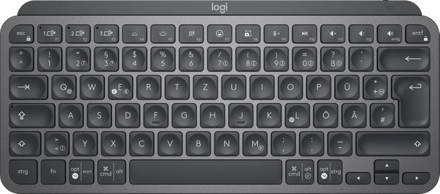 Logitech MX Keys Mini Kabellose Tastatur Graphit QWERTZ mit Bluetooth und USB-C - Bild 1