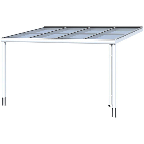 Skan Holz Terrassenüberdachung Modena aus Aluminium mit Verbund-Sicherheits-Glas in Weiß, B/T: 434 x 357 cm - Bild 3