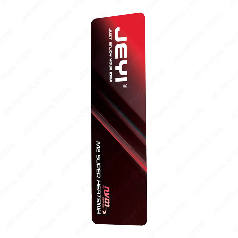 JEYI M.2 2280 SSD Graphen-Kupfer-Kühlkörper in Schwarz mit 0,5 mm ultradünnem Wärmeleitpad für NVMe und SATA SSDs - Bild 7
