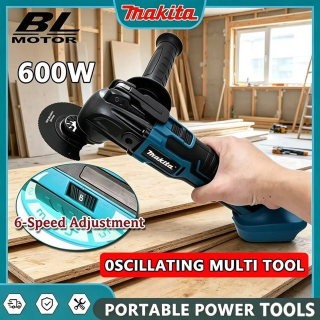 Makita 18V LXT Akku-Multifunktionswerkzeug-Set DTM51 mit 6 Klingen zum Schleifen, Schneiden und Schaben - Bild 1
