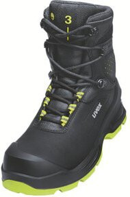 Uvex Sicherheitsstiefel S3 PUR W11 in Schwarz Gelb, Größe 49 - Bild 1