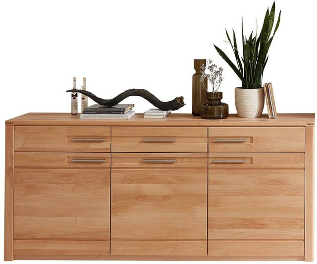 Sideboard Nature One in Buche Nachbildung, Braun, B/H/T: 190 x 86 x 45 cm - Bild 1