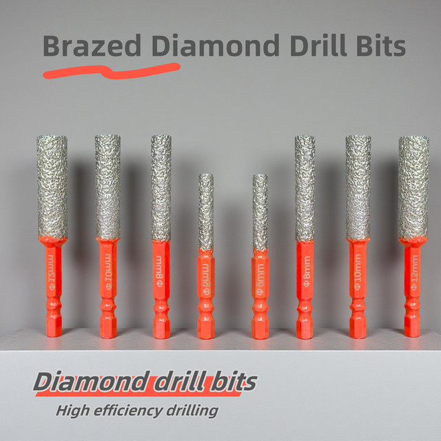 RSMXYO Diamant Bohrkronen Set zum Trockenbohren von Granit mit verschiedenen Durchmessern 6mm bis 12mm - Bild 1