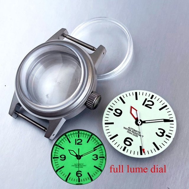 Tandorio Uhrenteile Edelstahl, Silber, 36 mm, Unisex - Bild 1