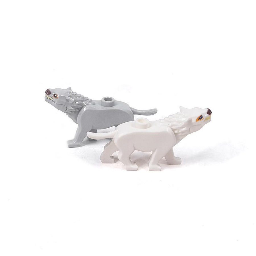 ixBricks Mittelalterlicher Bauernhof Wolf Tier Bausteine Set 1-teiliges Set - Bild 1