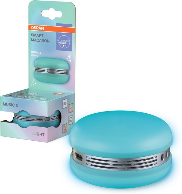 OSRAM Bluetooth SMART+ Macaron Lautsprecher mit Bewegungssteuerung und RGB LED-Licht in Blau - Bild 2