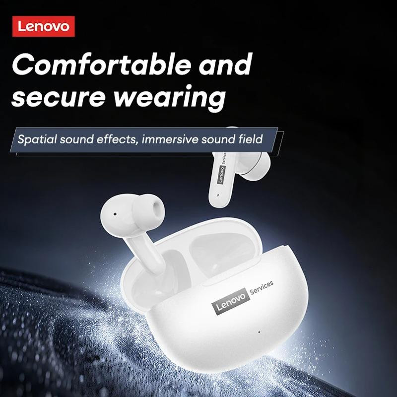 Lenovo LE202 Kabellose Bluetooth 6.0 In-Ear Kopfhörer mit AI-Geräuschunterdrückung und langer Akkulaufzeit in Weiß - Bild 10