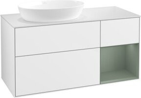 V&B Waschtischunterschrank Finion in Weiß lackiert, Breite: 120 cm, Tiefe: 50,1 cm, Höhe: 50,1 cm - Bild 1
