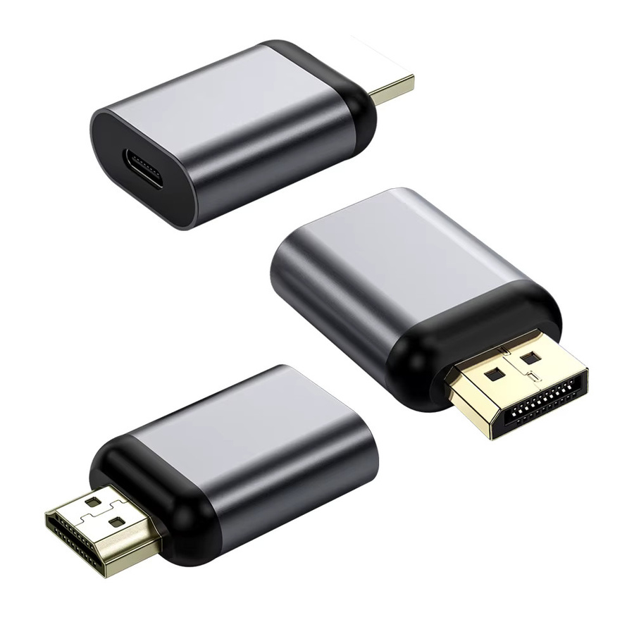 UGOURD USB-C auf HDMI und DisplayPort Adapter in Grau, 4K@60Hz und 2K@144Hz Konverter, kompatibel mit Thunderbolt 3/4/5 - Bild 5