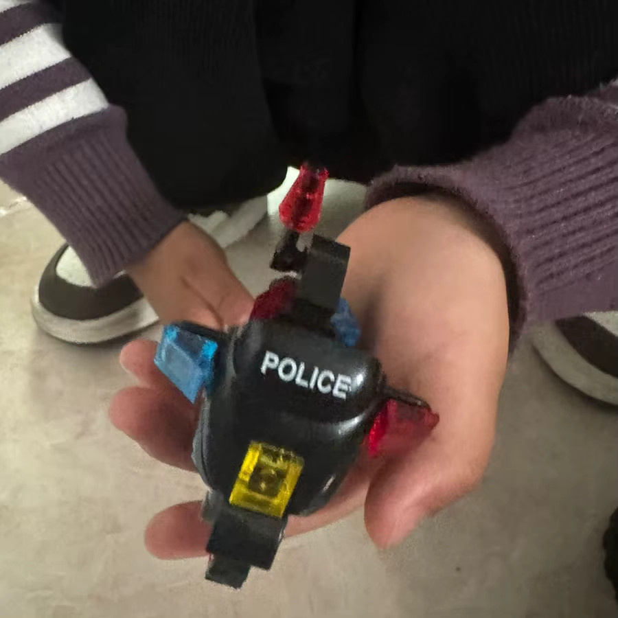 Stadt Polizei SWAT Motorrad Modell Bausteine, 1-teiliges Set, ab 6 Jahren - Bild 5