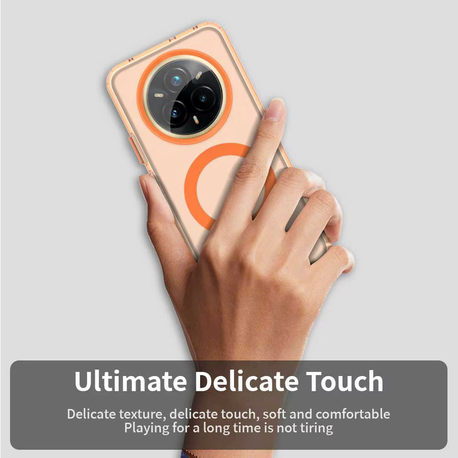 Magnetische transparente Handyhülle für Realme 13, 14 Pro, 14X und 14T mit kabelloser Ladefunktion in Candy-Farben - Bild 5