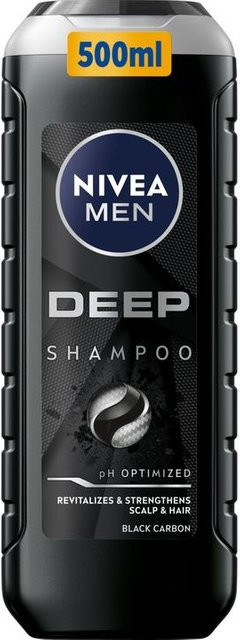 NIVEA MEN DEEP Shampoo mit Aktivkohle, 500 ml, Herren - Bild 1