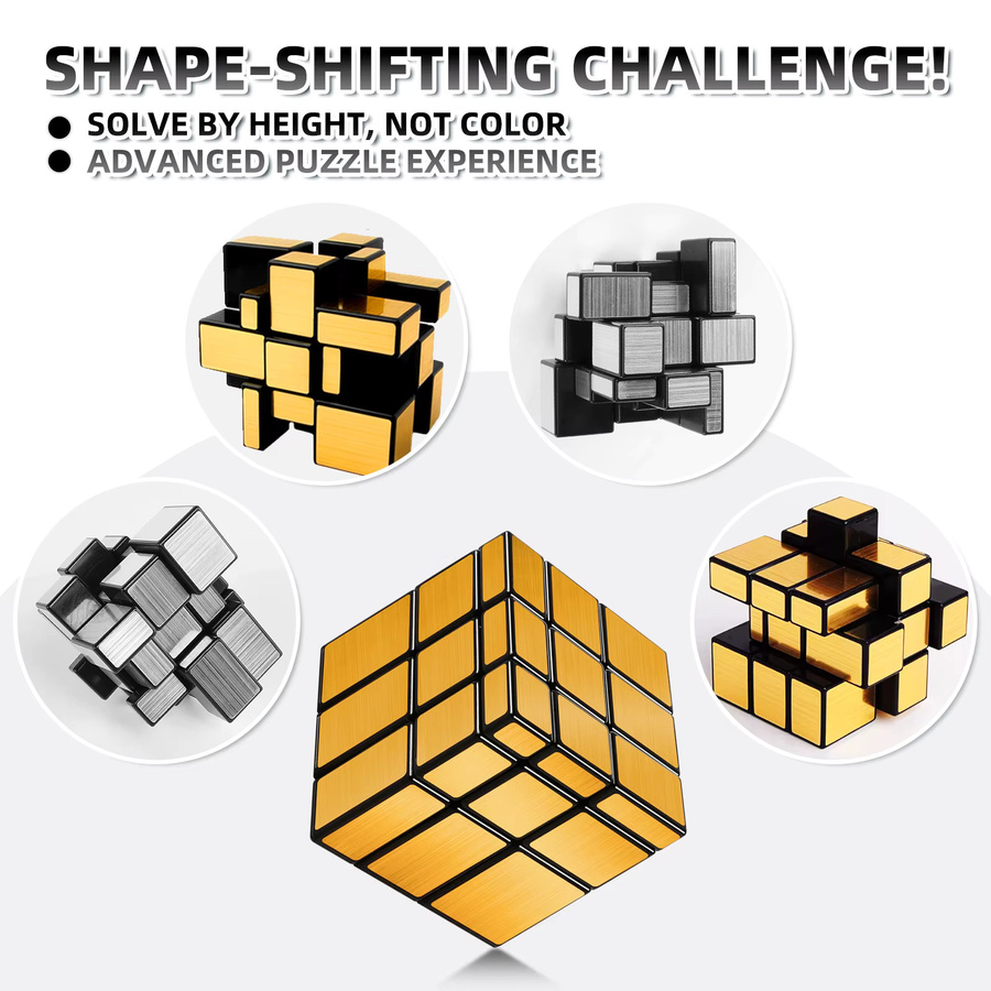 SENGSO Mirror Cube 2x2 3x3, Cube Puzzle - Bild 2