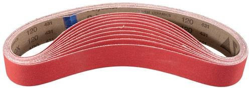 PFERD TOOLS CO-COOL Schleifband-Set mit Keramikkorn für Edelstahl, Körnung 120, 10 Stück, B: 40 mm, L: 820 mm - Bild 1