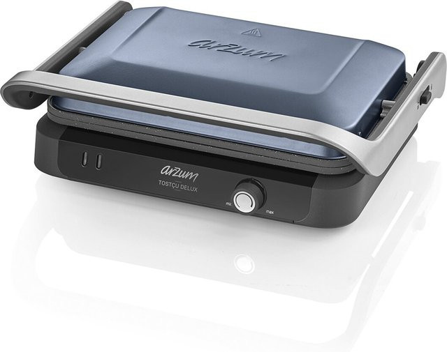 Arzum Tostçu Delux Kontaktgrill und Sandwichmaker in Blau mit 1800W - Bild 1