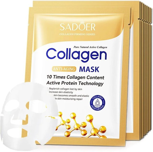 SADOER Kollagen Gesichtsmaske, Unisex - Bild 1