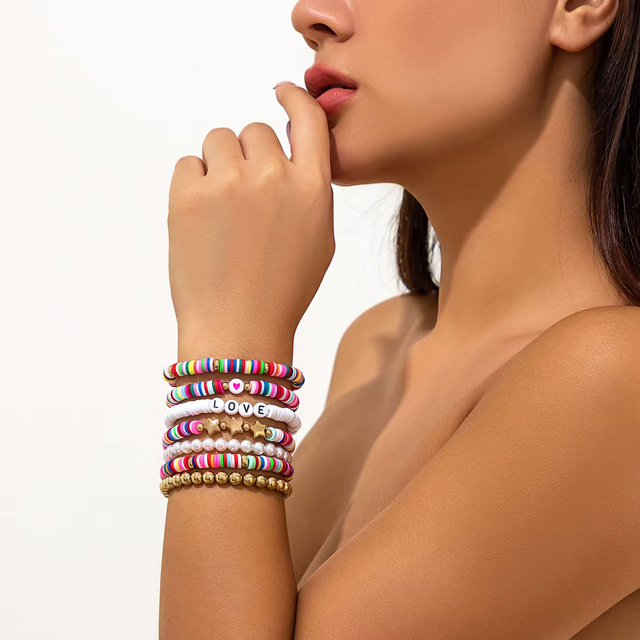 Purui Armband, bunte Ton Perlen, Damen - Bild 3