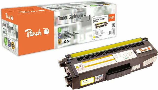 Peach B421 Y Toner gelb für Brother Drucker, kompatibel mit Brother DCP-L8410CDN, HLL-8260CDW, HLL-8360CDW und MFCL-8690CDW, wiederaufbereitet - Bild 1