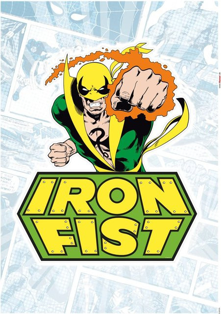 Komar Deko-Sticker Iron Fist Comic, Multicolor, Breite: 50 cm, Höhe: 70 cm - Bild 1