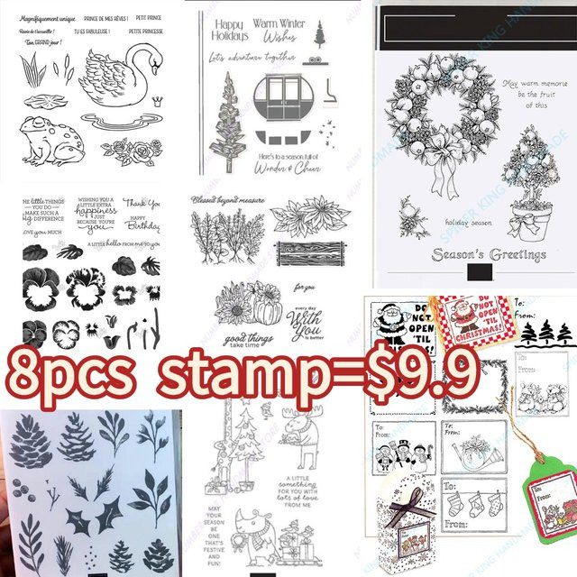 Transparente Silikonstempel für DIY-Scrapbooking und Bastelbedarf zur Kartenherstellung - Bild 1
