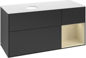 V&B Waschtischunterschrank Finion in Weiß, Grau oder Blau lackiert, Breite: 120 cm, Tiefe: 50,1 cm, Höhe: 50,1 cm - Bild 1