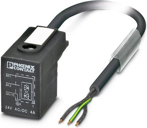 Phoenix Contact SAC-3P-1,5-PUR/B-1L-Z 1435386 Anschlussleitung in Schwarz und Grau aus Kunststoff - Bild 1