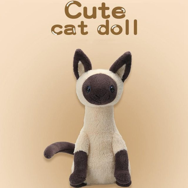 Yiran toy Siamkatzen Plüschpuppe, 20cm, ab 14 Jahren - Bild 1