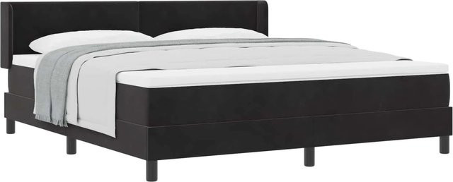 vidaXL Boxspringbett mit Matratze Schwarz B/T/H: 180 x 200 x 280 cm - Bild 1