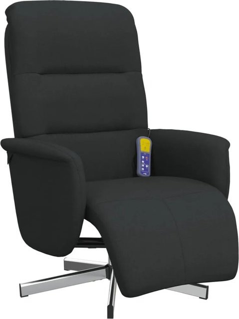 vidaXL Massagesessel Modell 3 mit Fußteil in Schwarz aus Stoff - Bild 1