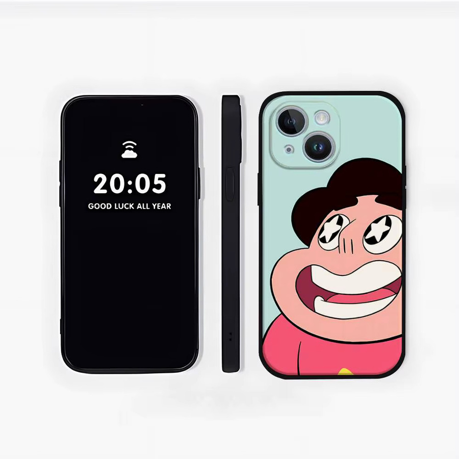 Mesuca Steven Universe Handyhülle für iPhone, weiche Schutzhülle in Schwarz und Multicolour - Bild 2