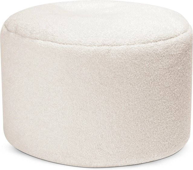Sitting Point Hocker DotCom Woolly in Natur/Beige mit Stoffbezug - Bild 1