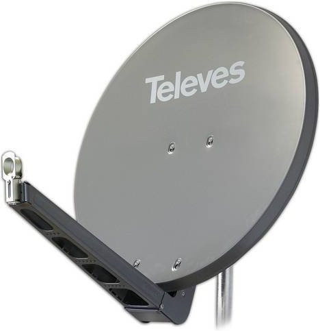 Televes S85QSD-G SAT Antenne Offset Reflektor in Grau - Bild 1