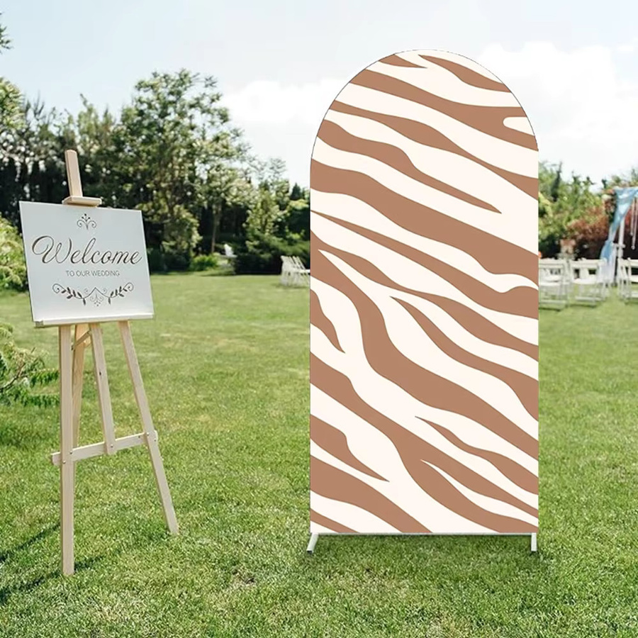 VIKAMA gewölbter Fotohintergrund im Ethnic-Design für Hochzeiten, Geburtstage und Events, freistehend, B/H: 120 x 50 cm - Bild 2